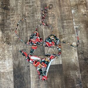 Brazilian Floral Print Bikini Set